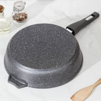 Сковорода &laquo;Гранит&raquo;, d=28 см, съёмная ручка, антипригарное покрытие, цвет серый