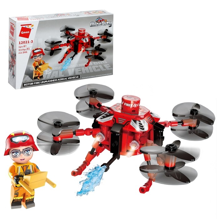 Конструктор &laquo;Огнеборцы. Пожарная машина&raquo;, 4 вида, цвет МИКС