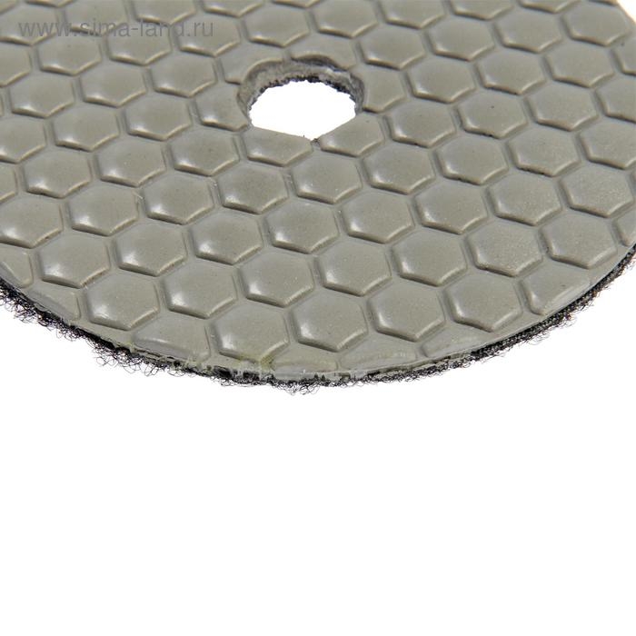 Алмазный гибкий шлифовальный круг ТУНДРА Алмазный гибкий шлифовальный круг ТУНДРА "Черепашка", для сухой шлифовки, 100 мм, № 3000