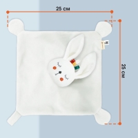 Комфортер - игрушка «Зайка Бонни», погремушка, прорезыватель, цвет белый, Крошка Я Комфортер - игрушка «Зайка Бонни», погремушка, прорезыватель, цвет белый, Крошка Я