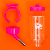 Поилка для грызунов "Пижон", 80 мл, розовая Поилка для грызунов "Пижон", 80 мл, розовая