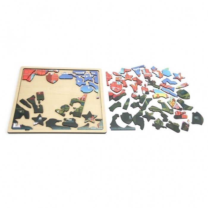 Пазл деревянный &laquo;Бронеавтомобиль ТИГР-М&raquo;, 60 элементов