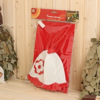 Набор для бани: шапка и коврик "Красотка" Набор для бани: шапка и коврик "Красотка"