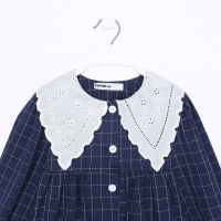 Платье детское с воротником KAFTAN, р.36 (134-140 см), синий