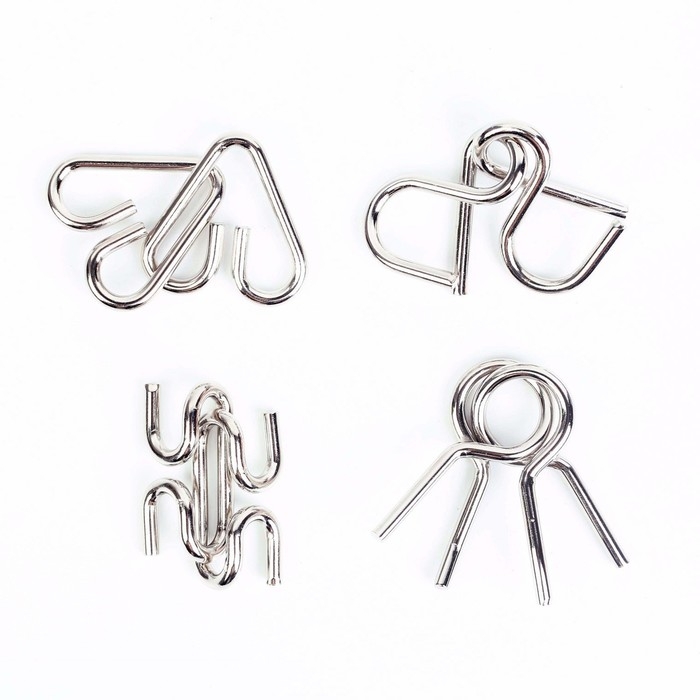 Головоломка металлическая &laquo;Загадки Майкла Фарадея&raquo;, набор 4 шт.