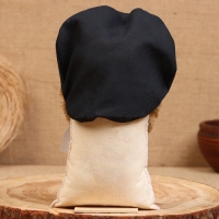 Оберег "Домовой в кепке, к деньгам, с кошельком", лён, 18 см Оберег "Домовой в кепке, к деньгам, с кошельком", лён, 18 см