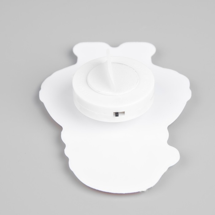 Светодиодная игрушка на липучке &laquo;Дед Мороз&raquo; 7 &times; 10 см, батарейки LR44х3 (в комплекте), свечение мульти