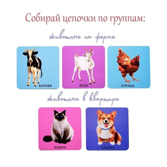 Обучающие карточки &laquo;Начинаю говорить. Мои первые слова и картинки&raquo;, 50 карточек