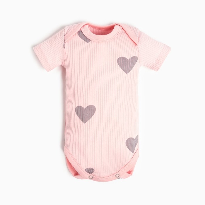 Боди Крошка Я «Сердца», рост 62-68 см, цвет розовый Боди Крошка Я «Сердца», рост 62-68 см, цвет розовый