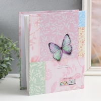 Фотоальбом на 200 фото 10х15 см "Бабочка на розовом" в коробке 5х21х25,5 см