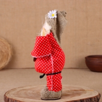 Оберег-домовой "Славуся в льняном колпаке, с рублём", МИКС Оберег-домовой "Славуся в льняном колпаке, с рублём", МИКС