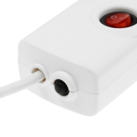 Сетевой фильтр Luazon Lighting, 5 розеток, 5 м, 3500 Вт, 3х1 мм2, 16 A, 220 В, c предохранителем, белый Сетевой фильтр Luazon Lighting, 5 розеток, 5 м, 3500 Вт, 3х1 мм2, 16 A, 220 В, c предохранителем, белый