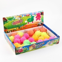 Мяч детский резиновый ёжка &laquo;Чудик с ножками и ручками&raquo;, световой, цвета МИКС