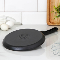 Сковорода блинная &laquo;Традиция&raquo;, d=22 см, съёмная ручка, антипригарное покрытие, цвет чёрный