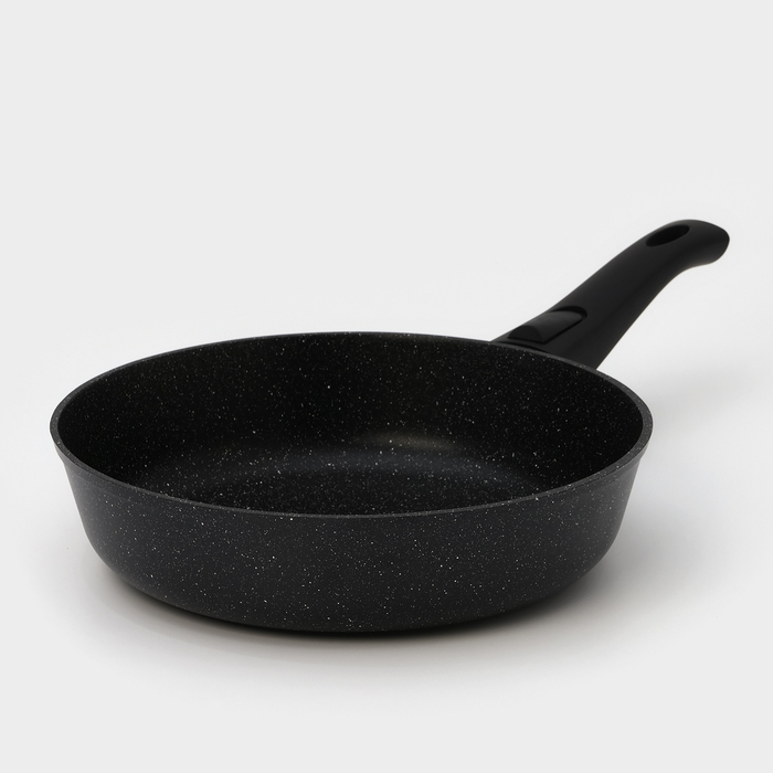 Сковорода Доляна &laquo;Элит&raquo;, d=26 см, съёмная ручка, стеклянная крышка, антипригарное покрытие