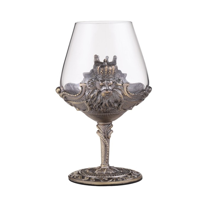 Бокал для коньяка Бокал для коньяка "Лев", 550 мл, бронза, подарочная коробка