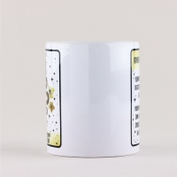 Кружка новогодняя керамическая «Таро», 320 мл, цвет белый Кружка новогодняя керамическая «Таро», 320 мл, цвет белый