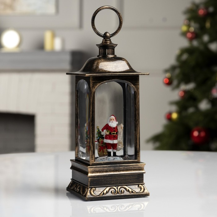 Светодиодная фигура &laquo;Дед Мороз с мешком&raquo; 9 &times; 23 &times; 9 см, пластик, батарейки ААх3 (не в комплекте), USB, свечение тёплое белое