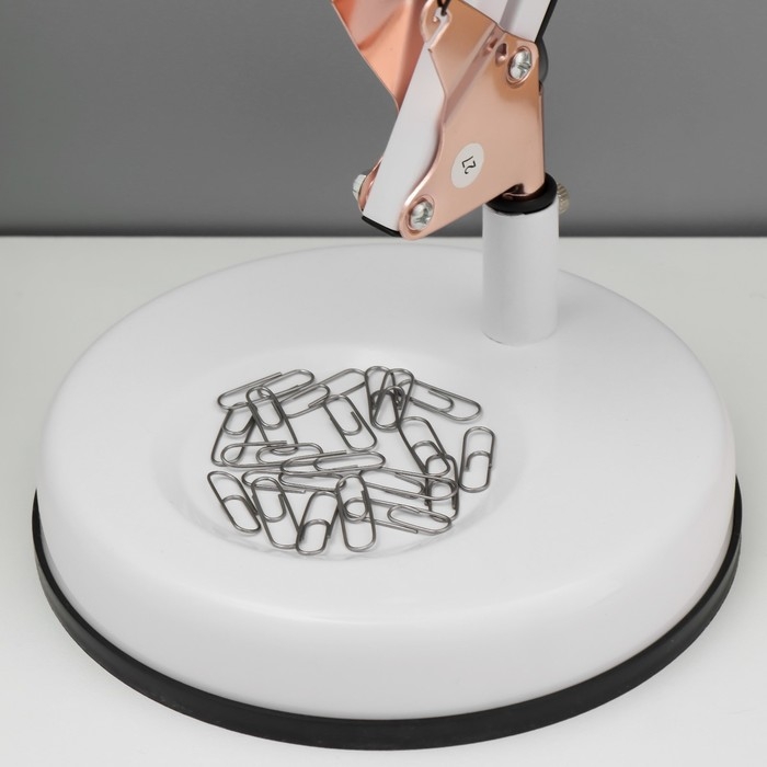 Настольная лампа Настольная лампа "Джоел" Е27 40Вт бело-золотой 15х15х63 см RISALUX