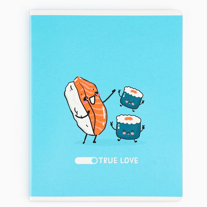 Тетрадь в клетку, 48 листов А5 на скрепке , внутренний блок №1 МИКС &laquo;1 сентября: Истинная любовь&raquo; ВД лак