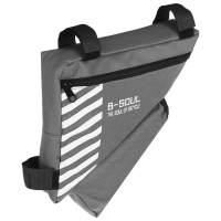 Велосумка подрамная с отсеком для бутылки, цвет серый Велосумка подрамная с отсеком для бутылки, цвет серый