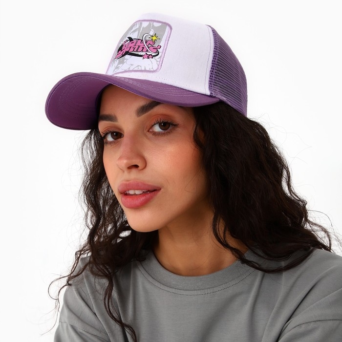 Кепка женская с сеткой «Your brand», р-р 56 Кепка женская с сеткой «Your brand», р-р 56