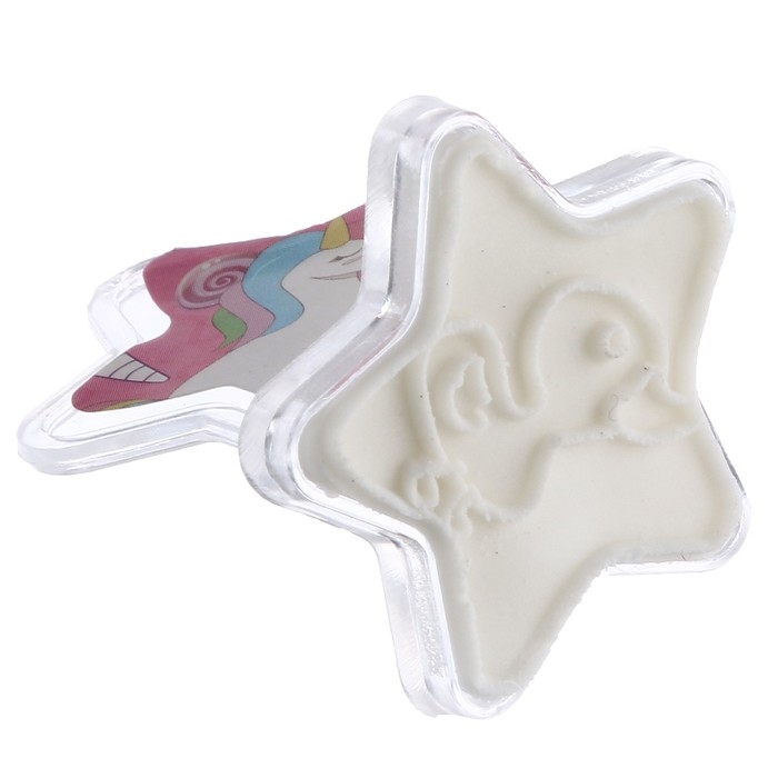 Печать цветная &laquo;Единороги&raquo;, набор 3 шт., ролик-печать с 2 насадками, штемпельная подушка