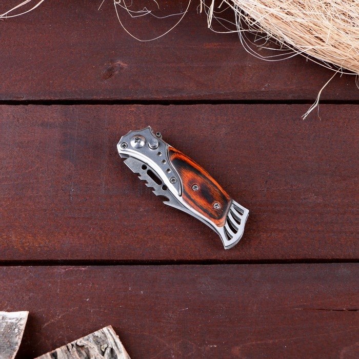 Нож складной Нож складной "Пескарь" 16,6см, клинок 76мм, с фонариком