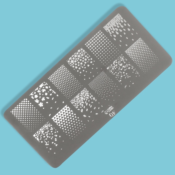 Пластина для стемпинга металлическая &laquo;Градиент&raquo;, 12 &times; 6 см