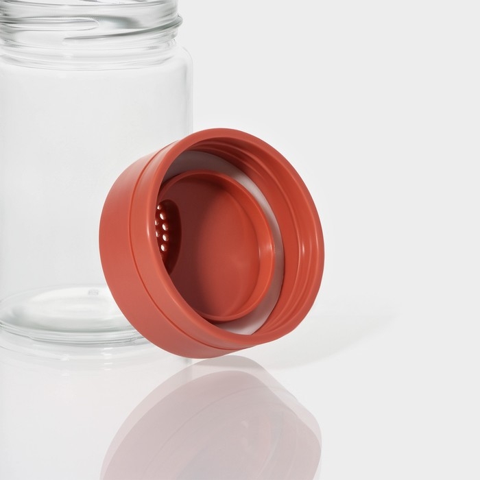 Набор для специй из стекла Доляна &laquo;Коралл&raquo;, 2 предмета: солонка, перечница 6,4&times;11 см