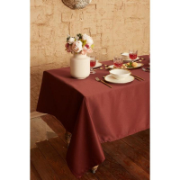 Скатерть "Этель" Cozy 150*250 +/-3см, цв.шоколад, пл. 192 г/м2, хл с ВГМО