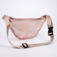 Сумка поясная Be unique, прозрачная, цвет бежевый