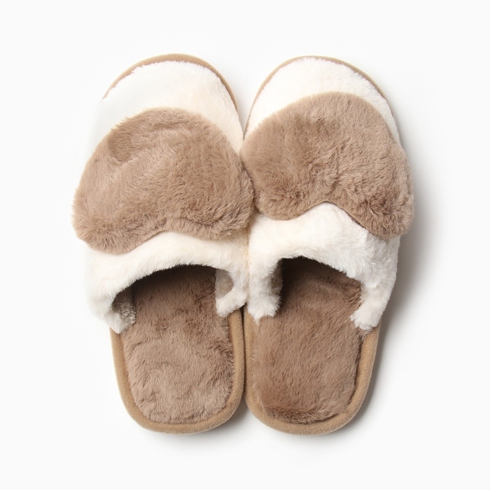 Тапочки женские размер 40-41, цвет бежевый Тапочки женские размер 40-41, цвет бежевый