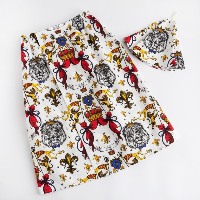 Набор для сауны Этель Набор для сауны Этель "Настоящий мужчина" килт 75*144 см + шапка, вафля 200г/м2, 100% хл