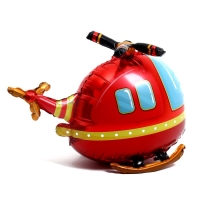 Шар фольгированный 32" &laquo;Большой вертолёт&raquo;, красный