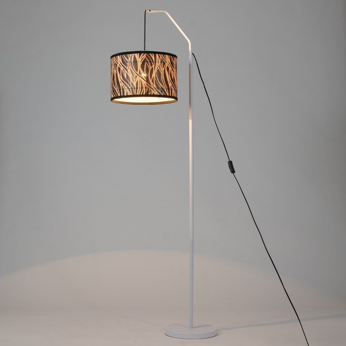 Торшер Торшер "Лайнер зебра" Е27 40Вт белый 22х22х155см МОДЕЛЬ F761TT-1006