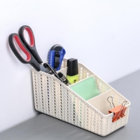 Органайзер «Вязание», 4 секции, цвет белый ротанг Органайзер «Вязание», 4 секции, цвет белый ротанг