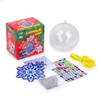 Ёлочный шар своими руками &laquo;Новый год! Снежинка&raquo;, новогодний набор для творчества