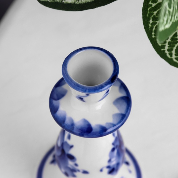 Подсвечник маленький, гжель Подсвечник маленький, гжель