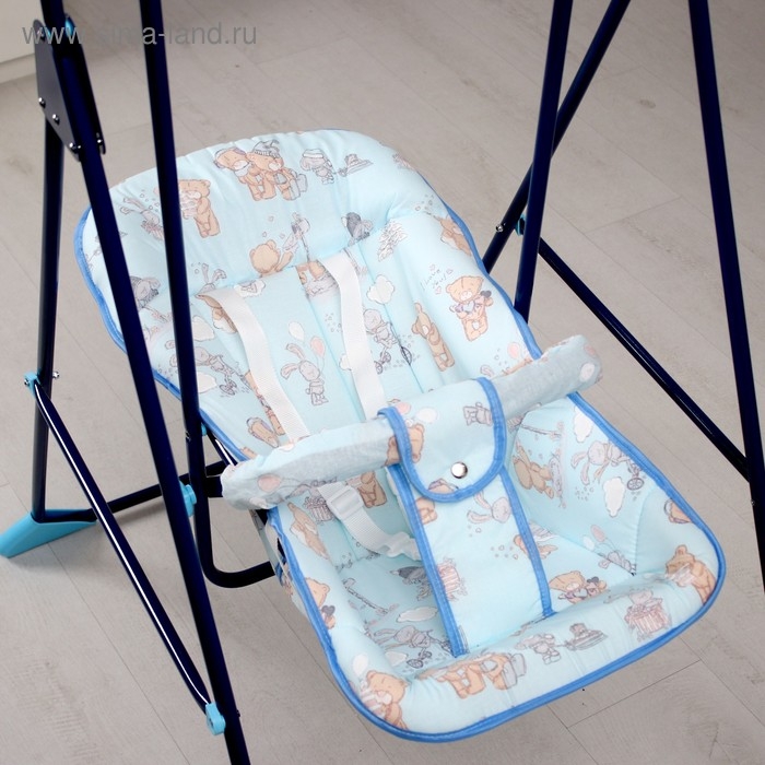 Качели детские напольные &laquo;Ветерок-Люкс&raquo;, синий рисунок МИКС