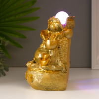 Фонтан настольный от сети, подсветка "Мешок с золотыми слитками" золото 21х15х12 см Фонтан настольный от сети, подсветка "Мешок с золотыми слитками" золото 21х15х12 см