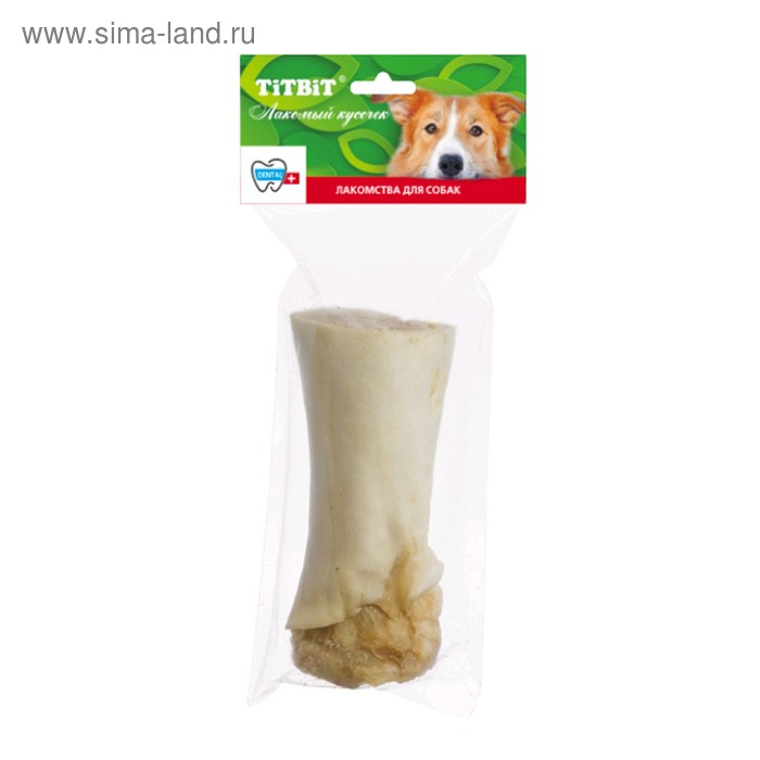 Голень говяжья TitBit для собак, мягкая упаковка, 379 г Голень говяжья TitBit для собак, мягкая упаковка, 379 г