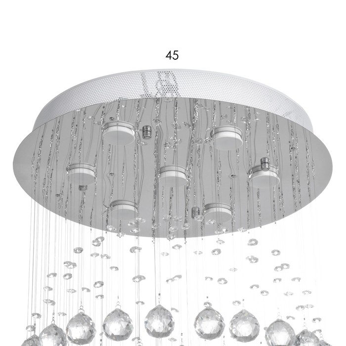 Светильник каскад "Аделисия" 7xLED хром 55х55х93см BayerLux