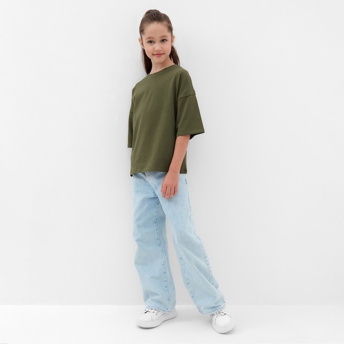 Футболка детская MINAKU цвет хаки, рост 110 см