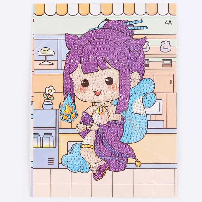 Алмазная вышивка &laquo;Майко&raquo;, 13,7 &times; 18,3 см, картон, с частичным заполнением