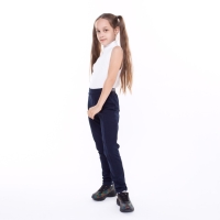 Брюки для девочки, цвет темно-синий, рост 122 см (64) Брюки для девочки, цвет темно-синий, рост 122 см (64)