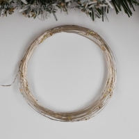 Гирлянда &laquo;Нить&raquo; 5 м роса, IP20, серебристая нить, 50 LED, 2 режима, батарейки AAх3 (нет в комплекте), свечение мульти