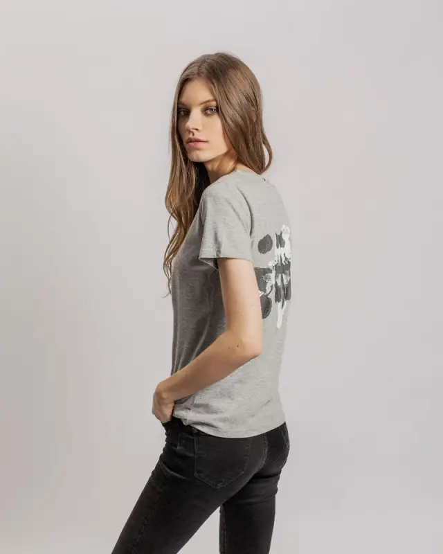 Футболка женская &laquo;Подсознательность&raquo;, серый меланж, размер S