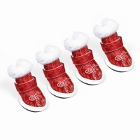 Ботинки "Забава", набор 4 шт, 1 размер, красные Ботинки "Забава", набор 4 шт, 1 размер, красные