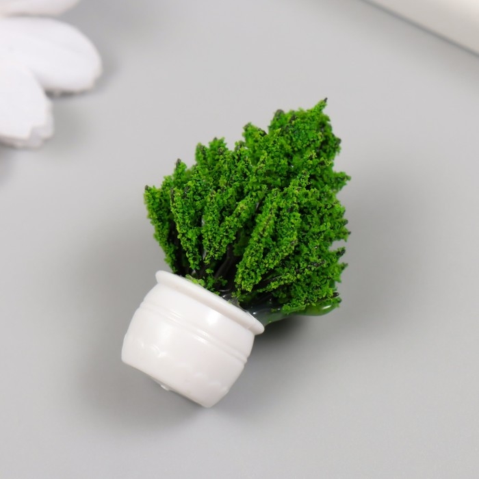 Искусственное растение для творчества пластик "Деревце в горшке" 3х3х5 см